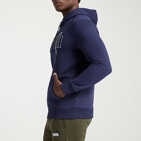 PUMA Mens Long Sleeve Hoodie, Xx-large, Blue