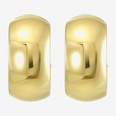 Gold Addiction Womens 10K Gold 14.5mm Hoop Earrings