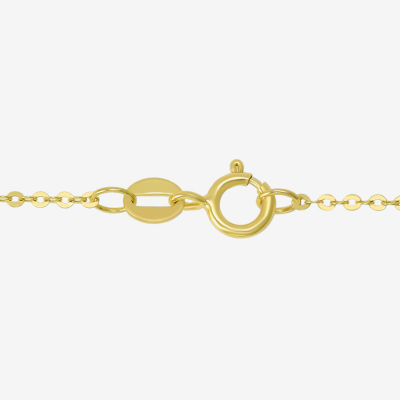Gold Addiction Womens 10K Gold 18 Inch Link Chain Necklace