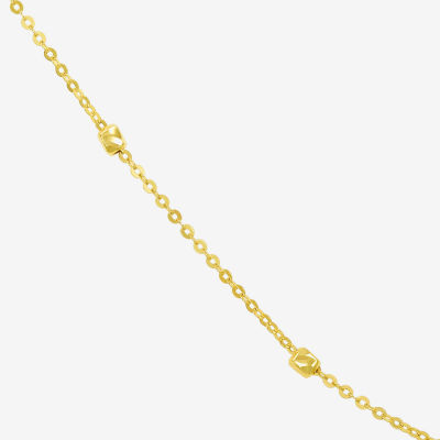 Gold Addiction Womens 10K Gold 18 Inch Link Chain Necklace