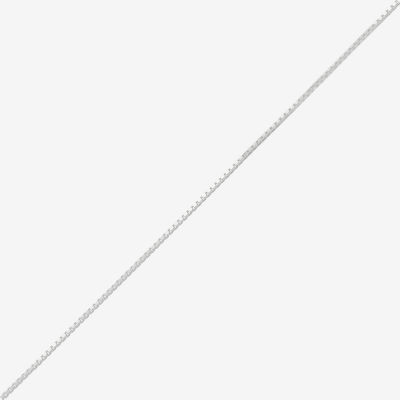 Made in Italy Womens Sterling Silver 20 Inch Box Chain Necklace