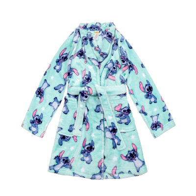 Disney Collection Little & Big Kid Girls Knee Length Long Sleeve Lilo & Stitch Robe