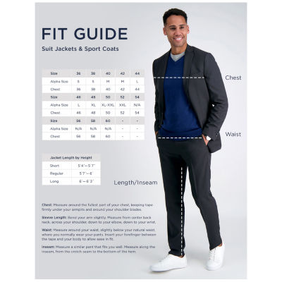 Haggar JMH Mens Slim Fit Plaid Suit Jacket