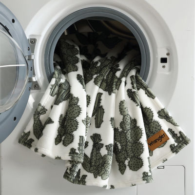 Wrangler Cactus Garden Washable Throw