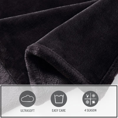 Eddie Bauer Ultra Lux Solid Washable Throw