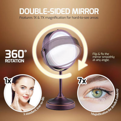 Ovente Light-Up 7X Magnification Makeup Mirror
