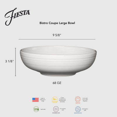 Fiesta Bistro Coupe Ceramic Serving Bowl