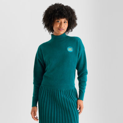 Hope & Wonder Womens Mock Neck Long Sleeve Pullover Sweater, Color