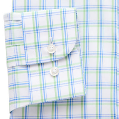 Stafford Smart Tech Mens Regular Fit Stretch Fabric Wrinkle Free Long Sleeve Dress Shirt