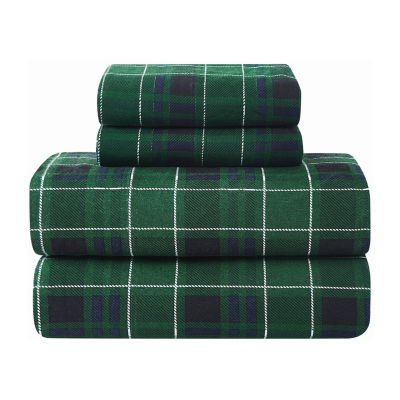 Truly Soft Tartan Plaid Flannel Sheet Set