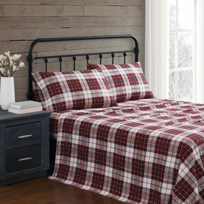 Truly Soft Holiday Plaid Flannel Sheet Set