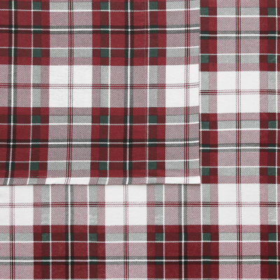 Truly Soft Holiday Plaid Flannel Sheet Set