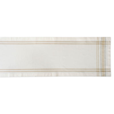 Tickled Pink 72" X 14" Chambray French Stripe Table Runner