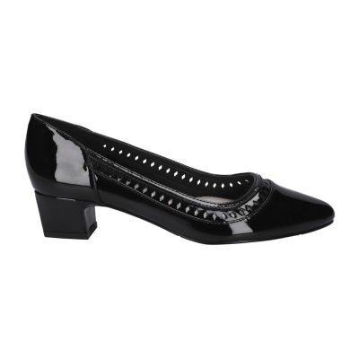 Easy Street Womens Giana Closed Toe Flat Heel Pumps