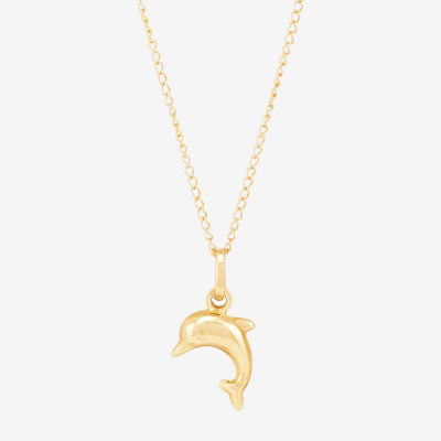 Girls 14K Gold Pendant Necklace