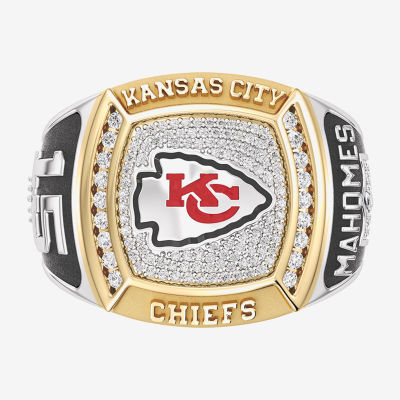 True Fans Fine Jewelry Kansas City Chiefs Patrick Mahomes Mens 1/2 CT