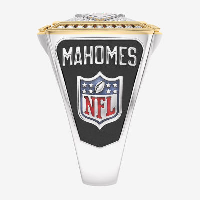 True Fans Fine Jewelry Kansas City Chiefs Patrick Mahomes Mens 1/2 CT. T.W. Mined White Diamond 10K Gold Sterling Silver Fashion Ring