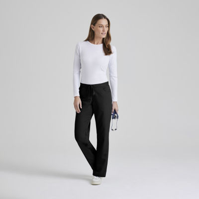 Greys Anatomy Classic Riley 5-Pocket Womens Plus Tall Moisture Wicking Scrub Pants