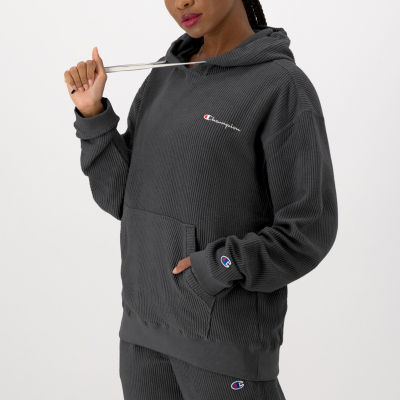 Champion Womens Campus Corded Long Sleeve Hoodie