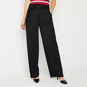 Liz Claiborne Ponte Slim Fit Wide Leg Trouser - JCPenney