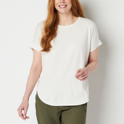 Stylus Womens Crew Neck Short Sleeve T-Shirt