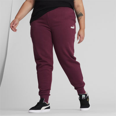 PUMA Womens Mid Rise Cuffed Sweatpant Plus