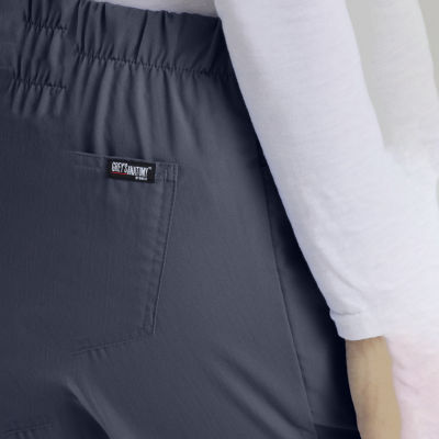 Grey's Anatomy™ by Barco Classic 4232 Riley 5-Pocket Mid-Rise Flare Leg Womens Petite Moisture Wicking Scrub Pant