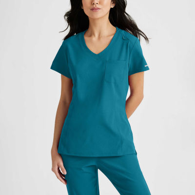 Skechers by Barco Breeze Women's 3-Pocket STRETCH V-Neck Scrub Top