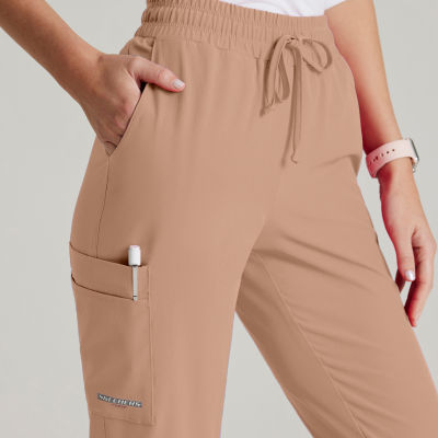 Skechers Gamma 6-Pocket Womens Plus Tall Stretch Fabric Moisture Wicking Scrub  Pants