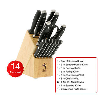 Calphalon Classic Self-Sharpening 15-pc. Knife Set, Color: Black - JCPenney