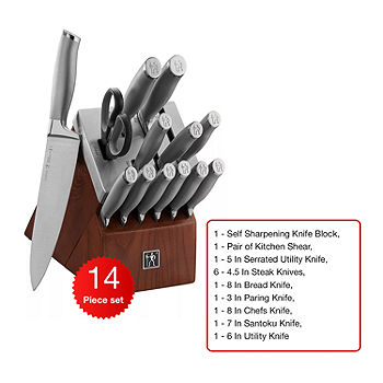 Henckels Modernist 14-pc Self-Sharpening Knife Set with Block - Stainless  Steel