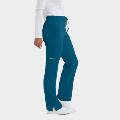 Skechers Sk201 Reliance 3-Pocket Mid-Rise Straight Leg Womens Tag Free Stretch Fabric Moisture Wicking Scrub Pants