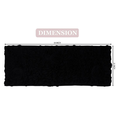 Home Weavers Inc Bellflower Quick Dry 21X54 Inch Bath Rug