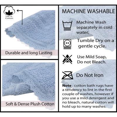 Home Weavers Inc Opulent Reversible 20X20 Inch Bath Rug