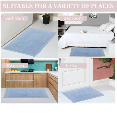 Home Weavers Inc Opulent Reversible 20X20 Inch Bath Rug