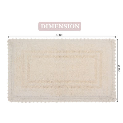 Home Weavers Inc Opulent Reversible 17X24 Inch Bath Rug