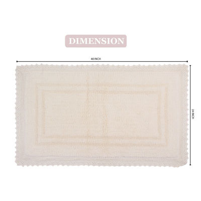 Home Weavers Inc Opulent Reversible 24X40 Inch Bath Rug