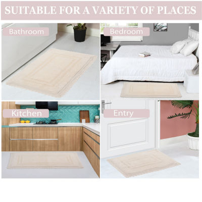 Home Weavers Inc Opulent Reversible 24X40 Inch Bath Rug