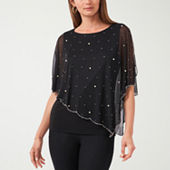 トップス MsK MSK Off The Shoulder Womens Straight Neck Long Sleeve Blouse