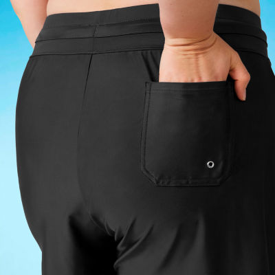 Free Country Womens Plus Swim Shorts