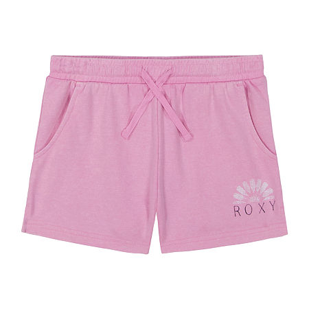 Roxy Big Girls Roxy Mid Rise Pull-On Short, S (7), Pink