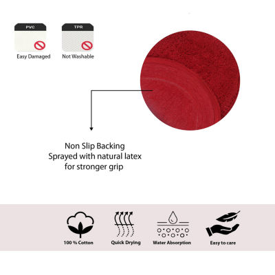 Home Weavers Inc Double Ruffle Quick Dry 21X54 Inch Bath Rug