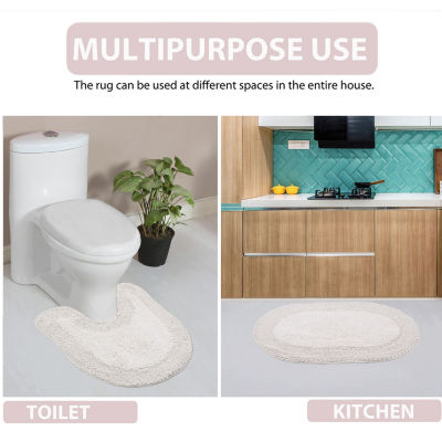 Home Weavers Inc Double Ruffle 3-pc. Quick Dry Bath Rug Set