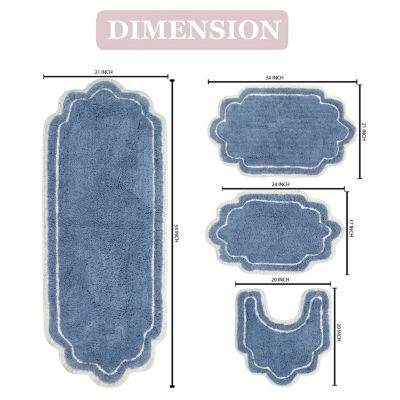 Home Weavers Inc Allure 4-pc. Quick Dry Bath Rug Set