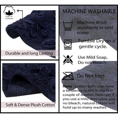 Home Weavers Inc Modesto Quick Dry 17X24 Inch Bath Rug