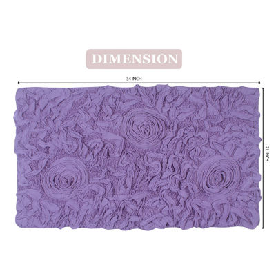 Home Weavers Inc Modesto Quick Dry 21X34 Inch Bath Rug