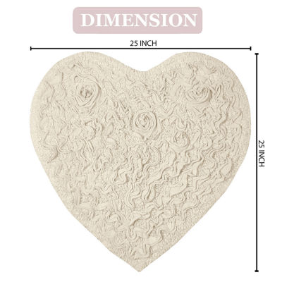 Home Weavers Inc Modesto Heart Bath Rug