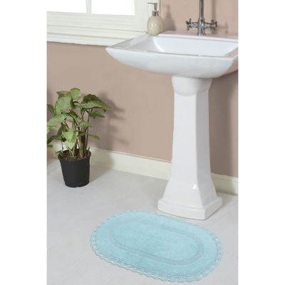 Home Weavers Inc Hampton Crochet Reversible 17X24 Inch Bath Rug