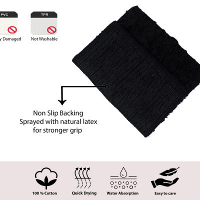 Home Weavers Inc Bellflower 4-pc. Quick Dry Bath Rug Set