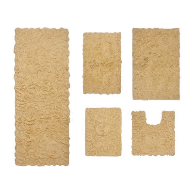 Home Weavers Inc Bellflower 5-pc. Quick Dry Bath Rug Set
